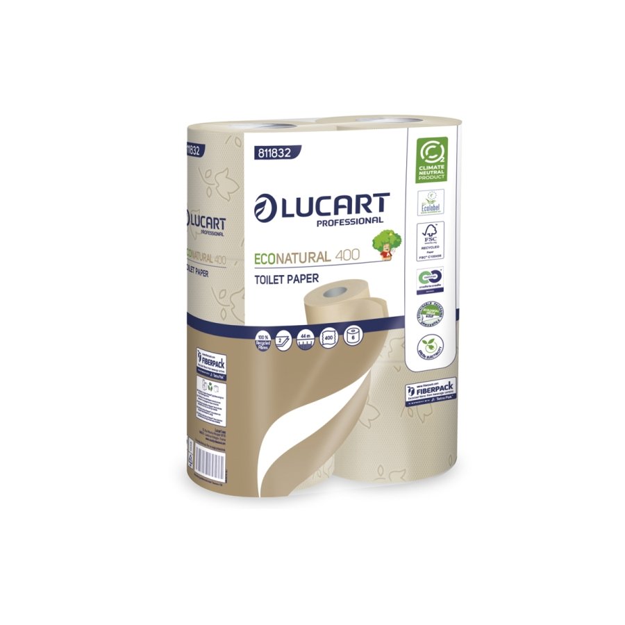 ECONATURAL 2PLY LUXURY TOILET ROLL 400SHT 30PK